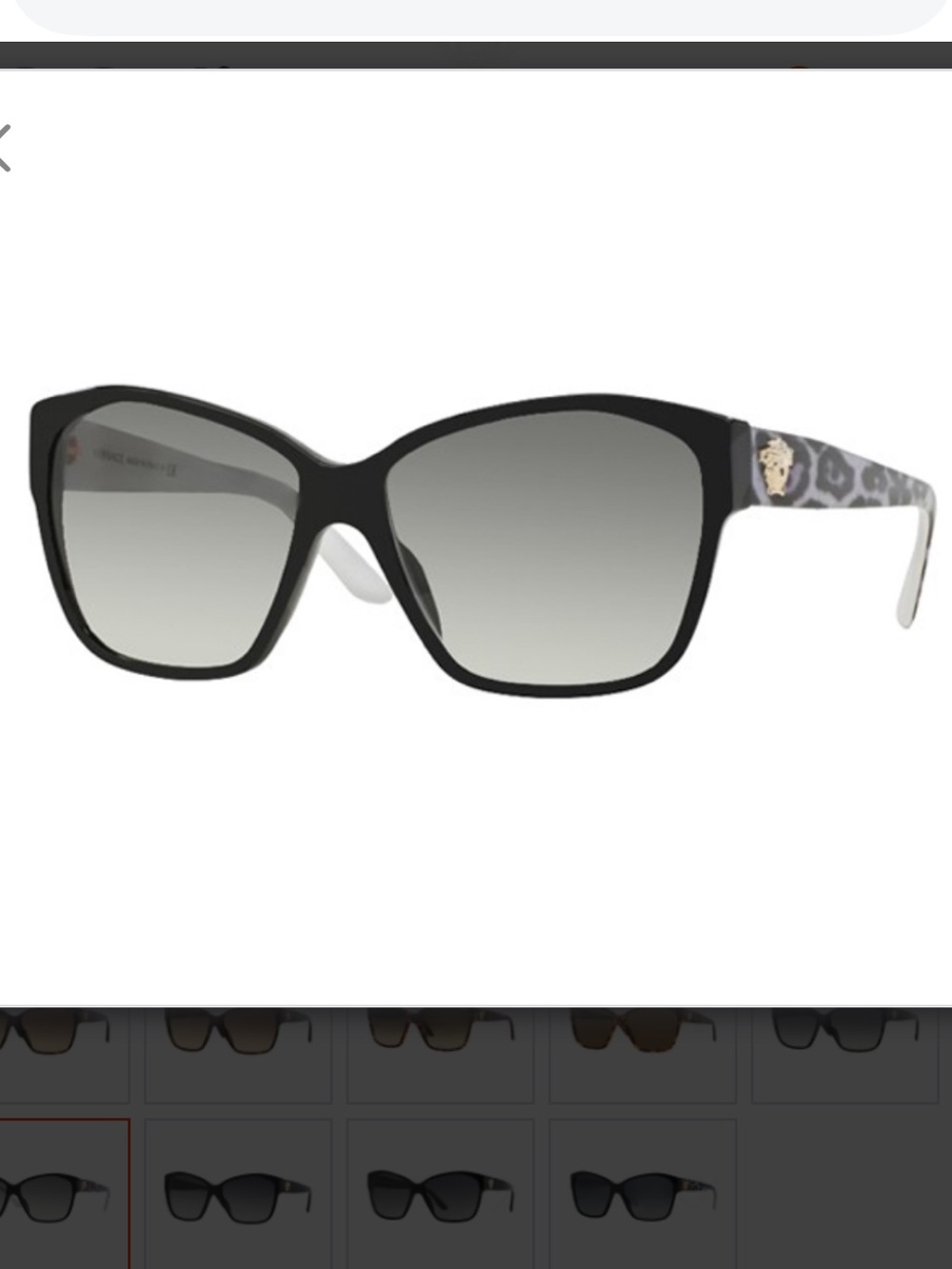 VERSACE MOD.4277 GB1/T3 BLACK/LEOPARD BUTTERFLY POLARIZED SUNGLASSES 60-15-140